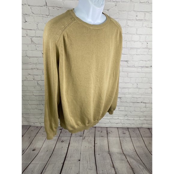 Henry Cottons Light Brown Cable Knit Pullover Sweater Made In Italy Mens XXL - Picture 2 of 8